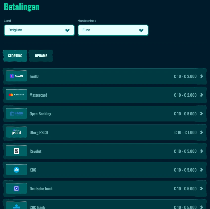 Spinanga Betalingen